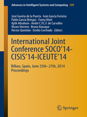 cover image of International Joint Conference SOCO'14-CISIS'14-ICEUTE'14